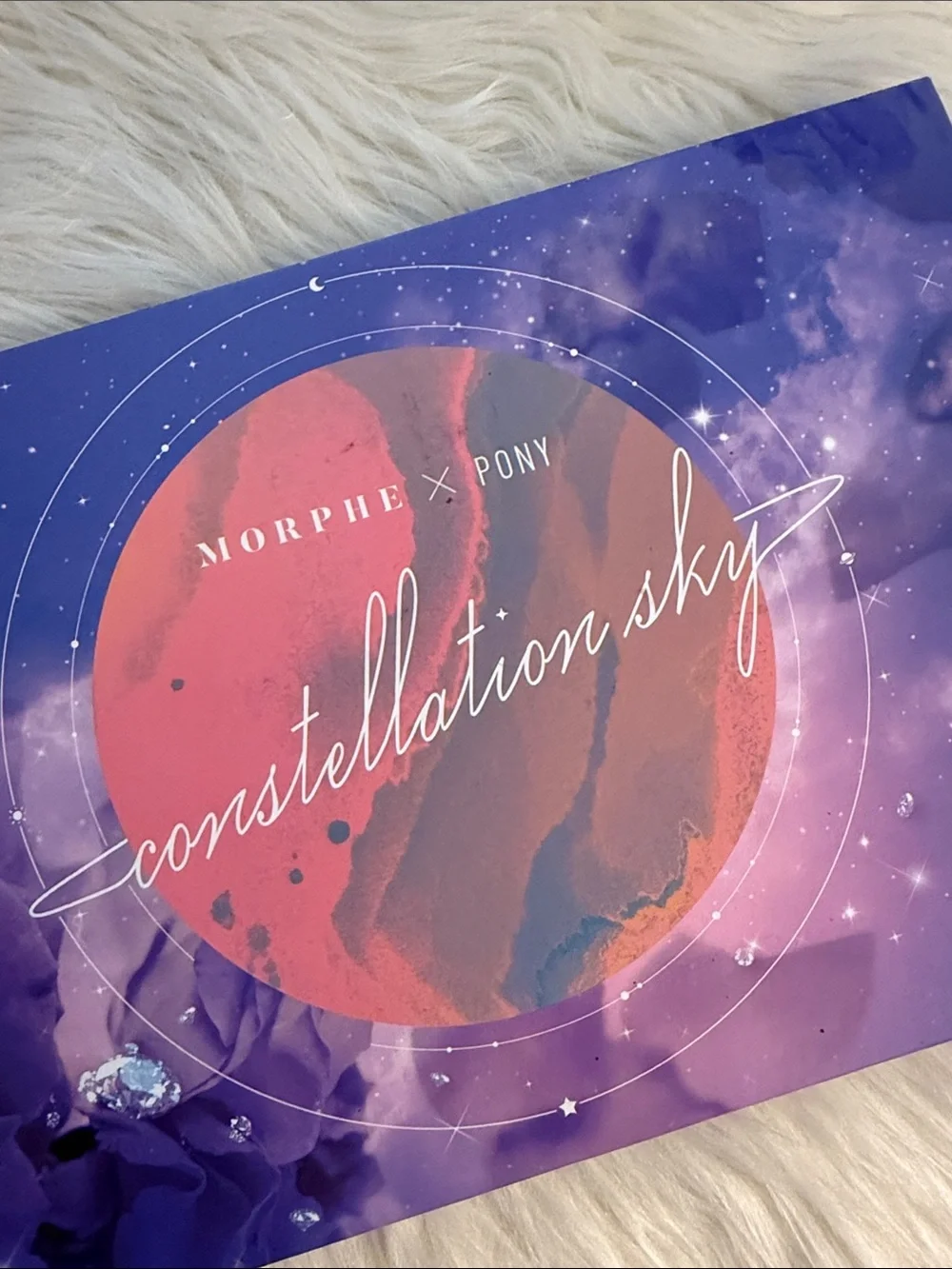 Morphe Constellation Sky Eyeshadow Palette — Purple & Coral Pink Artwork